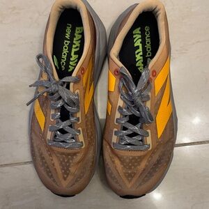 New Balance Men's Tan and Yellow Athletic action Bronson x new balance
